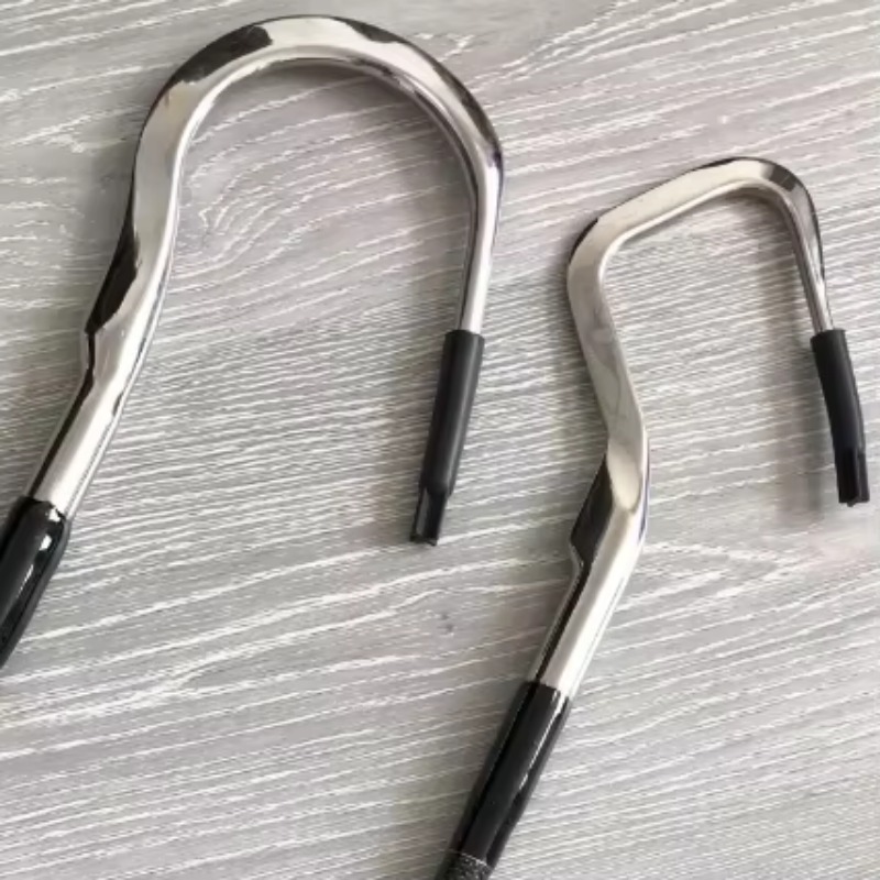 Fishing Hook Stainless Steel - Max Drag 200 kg Carbon Handvat