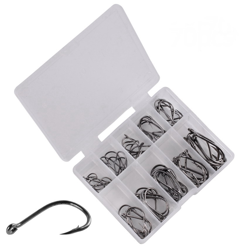 70 Stks/doos Vishaken Set Kit  - Fishing Hook Circle recensie en prijs